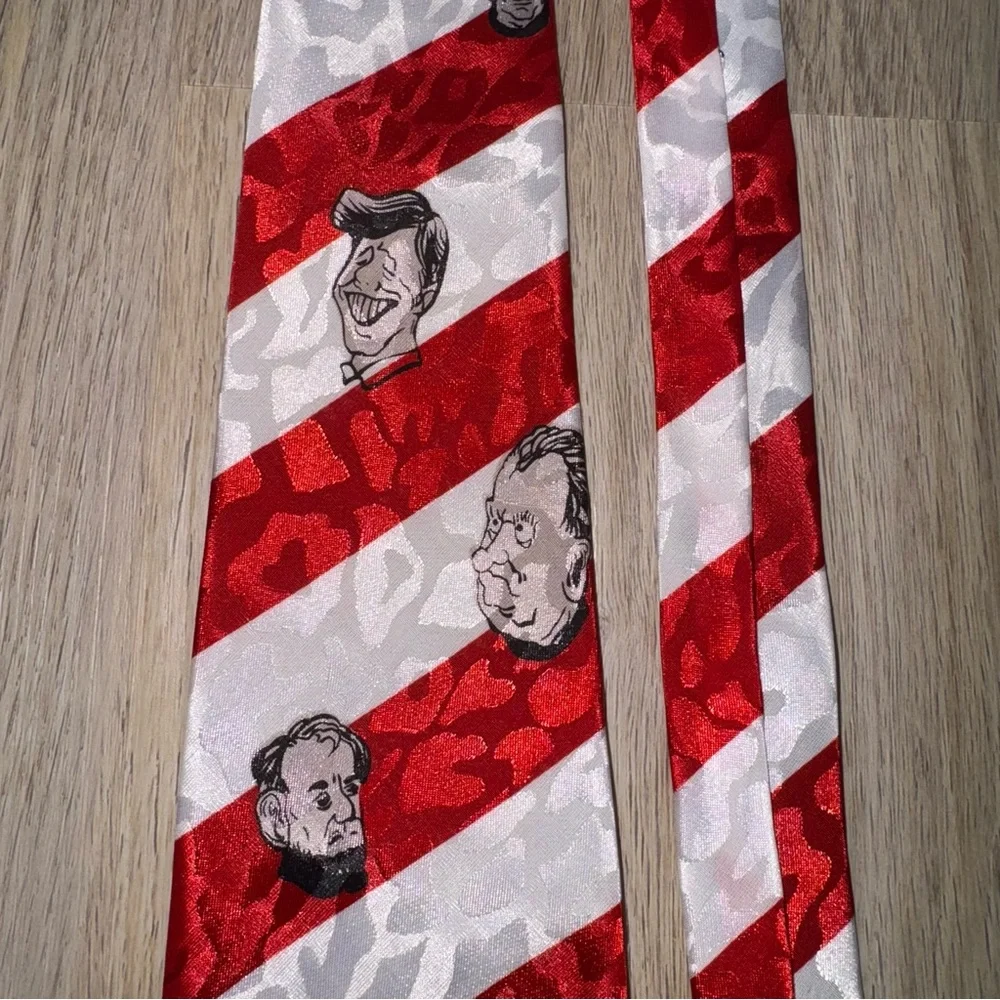 American Flag Presidents Patriotic Red, White & Blue Tie